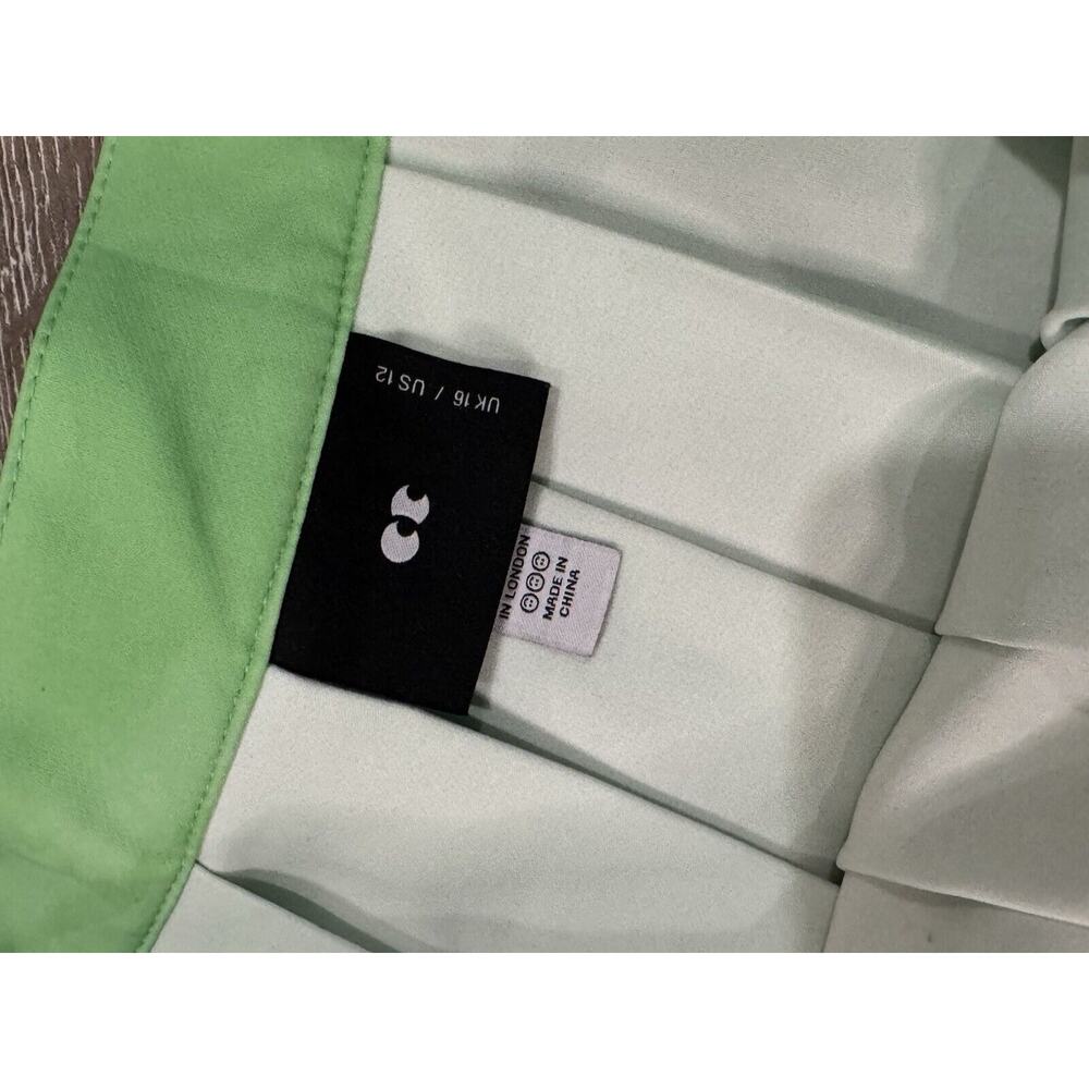 Lazy OAF Green Slime Pleated Skirt US 12 UK 16 EUC - Picture 4 of 7